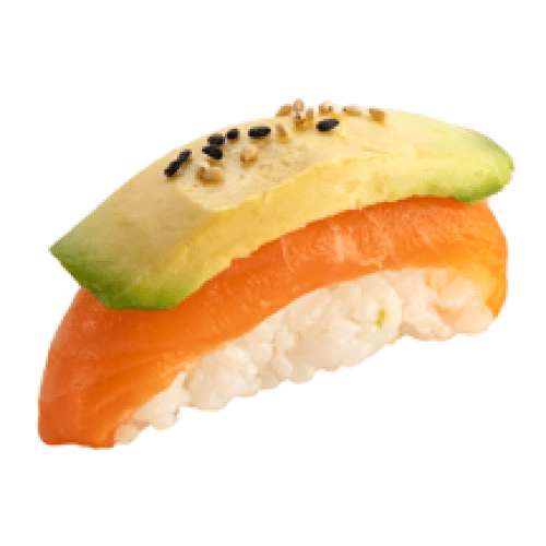 Sushis Saumon, Avocat et Sésame x2