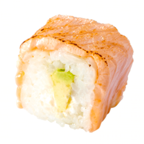 Salmon Roll Saumon Tataki, Avocat, Fromage x6