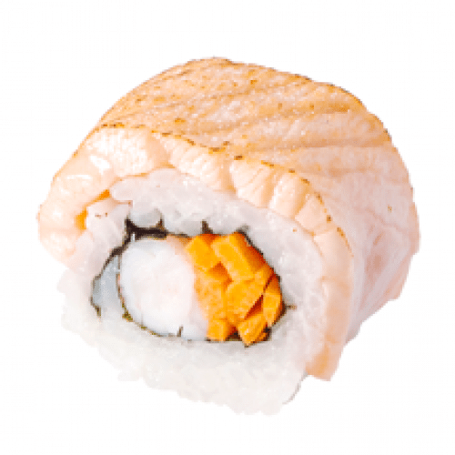 Salmon Roll Saumon Tataki, Crevette, Carotte x6