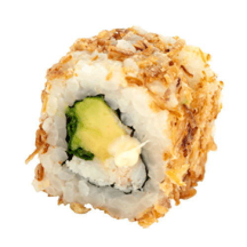 California Roll Crabe, Avocat, Mayonnaise, Menthe, Oignon Crispy x6
