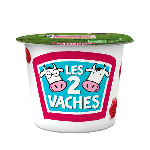 Les 2 Vaches Bio 115gr Framboise