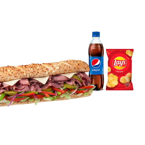 Menu SUB15® Boeuf Pastrami