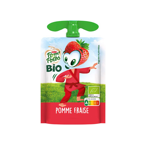 Pom'Potes Bio 90gr Pomme-Fraise