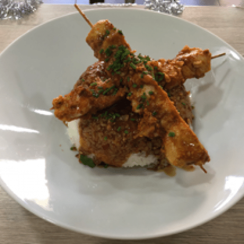 Riz Poulet Grillé Façon Thaï