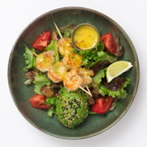 Mama Chef Salade Brochette de Crevettes