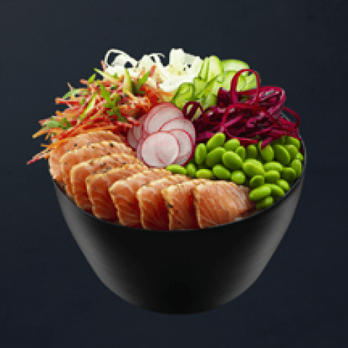 Medium Poke Bowl Salmon Aburi + Quinoa