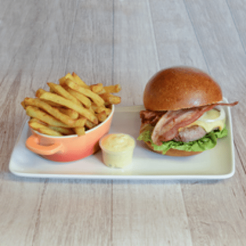 Menu Burger Raclette Bacon