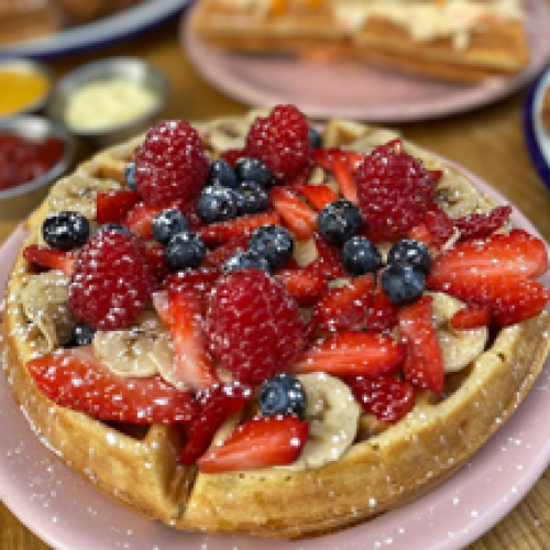 Seasonal Fruits Waffle