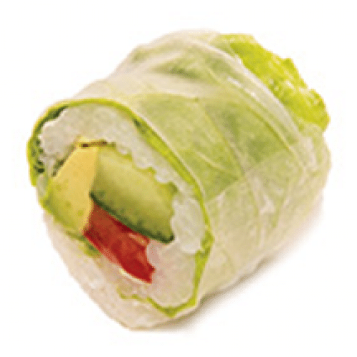 Spring Roll Végétarien (Avocat, Poivron Rouge et Concombre) x6