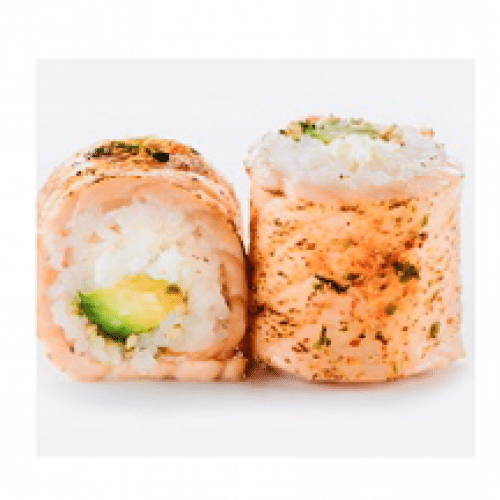 86 - Saumon Roll Avocat Cheese Grillé Épicé x8