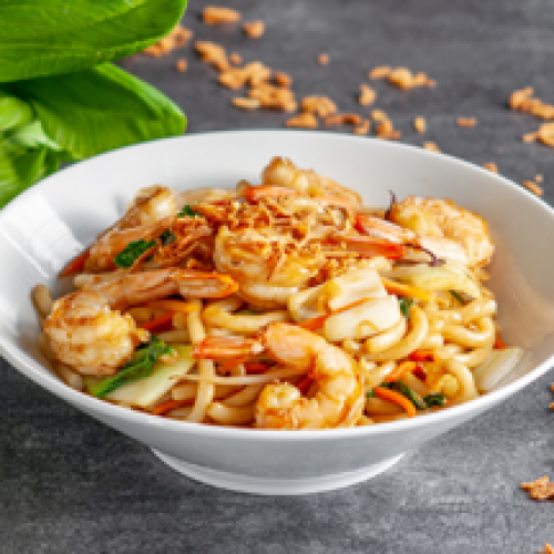 Crevettes Udon Khmer Sauté