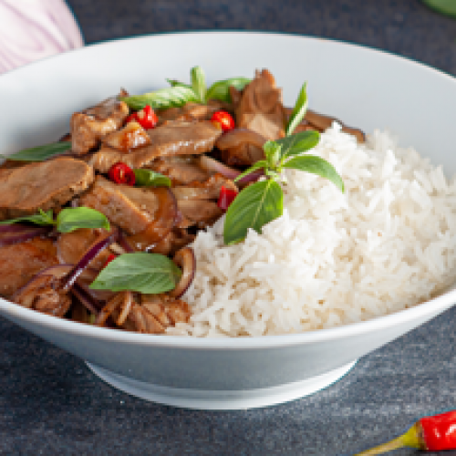 Canard au Basilic