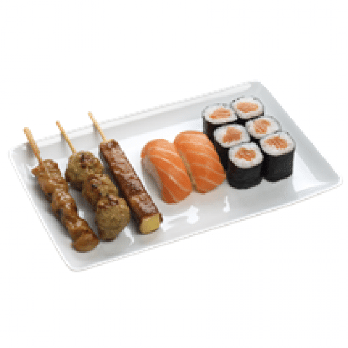 Plateau yakitori mixte maki sushi