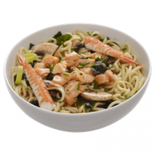 Miso ramen saumon crevette
