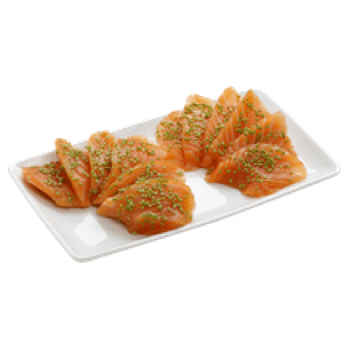 Sashimi saumon graine de sésame au wasabi x12