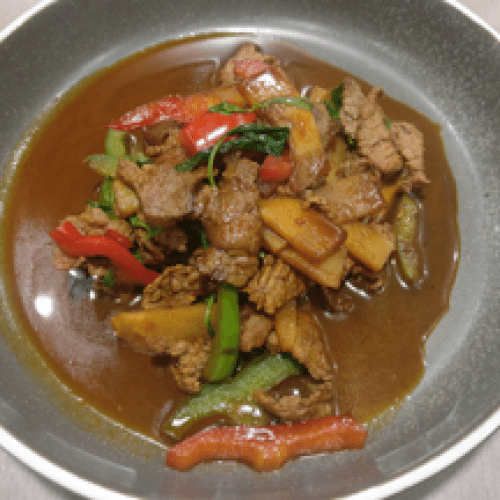 Nuea Phad Bai Hoarapha