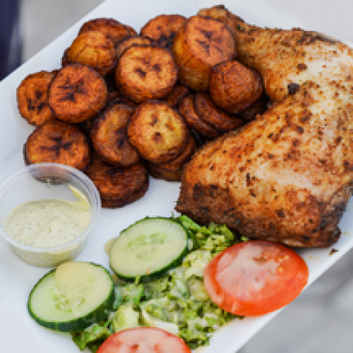Aloko Poulet Braisé