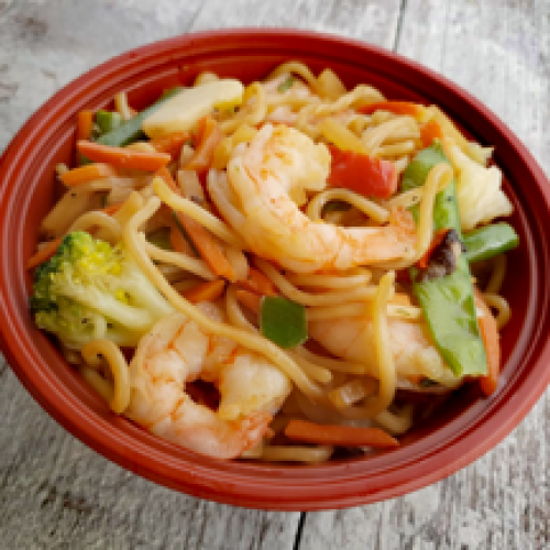 Nouilles Sautées aux Crevettes