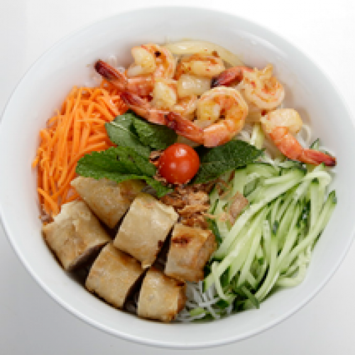B4 Bo Bun aux Crevettes avec Nêms et Vermicelle