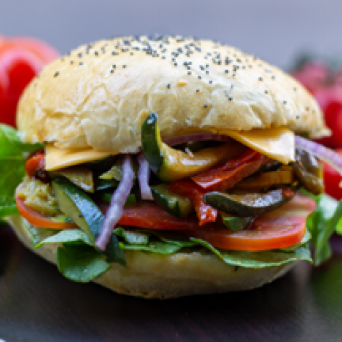 White Veggie Burger