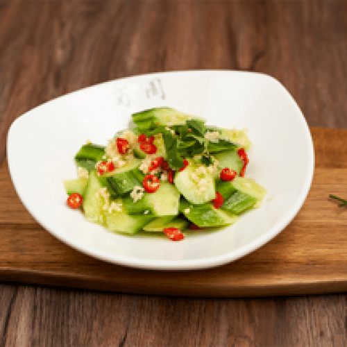 Salade de Concombres Epicés et Vinaigrés