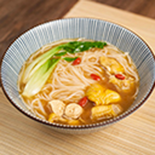 Soupe de Pâte de Riz au Poulet