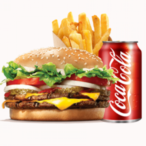 Menu Double Whoop Burger