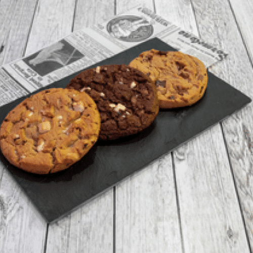 Cookie aux Pépites de Chocolat au Lait, Chocolat Noir et Chocolat Blanc