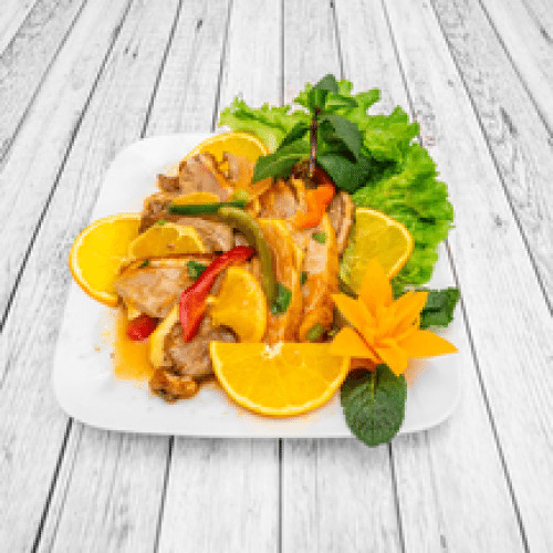 Canard Laqué Sauté à l'Orange