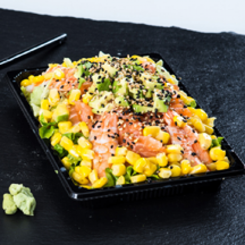 E2 - Salade Crevette Avocat Maïs Saumon