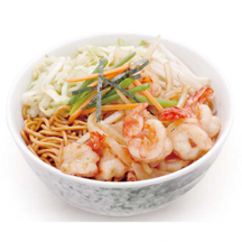 R4-Nouilles Sautées aux Crevettes et Légumes