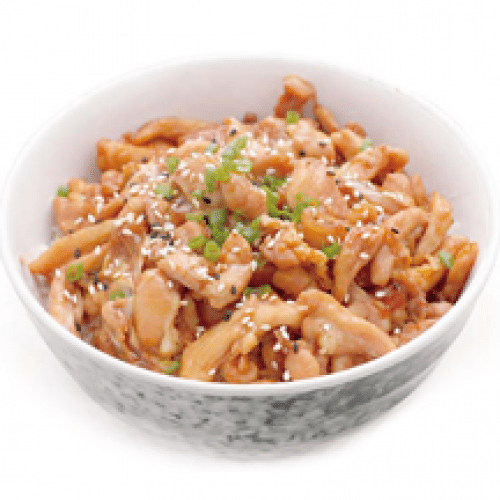 R12-Poulet à la Sauce Japonais sur un bol de riz