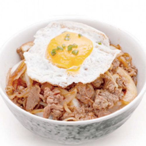 R14-Boeuf aux Oignon à la Sauce japonaise sur un Bol de Riz