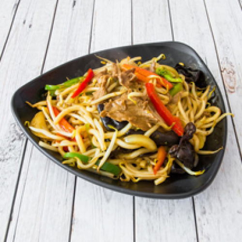 Nouilles poulet au wok