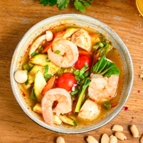 Tom Yam Soupe Citronnelle Crevettes