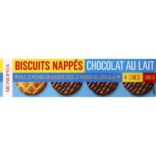 Biscuits sablés chocolat Monoprix 200g