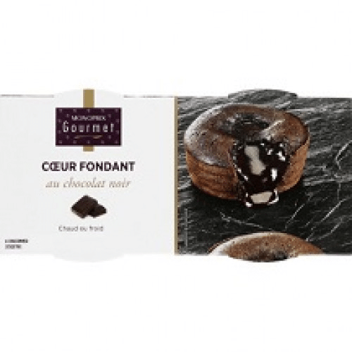 2 Cœurs Fondant au chocolat Monoprix Gourmet 180g