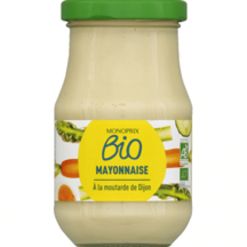 Mayonnaise pot en verre Monoprix BIO 238g