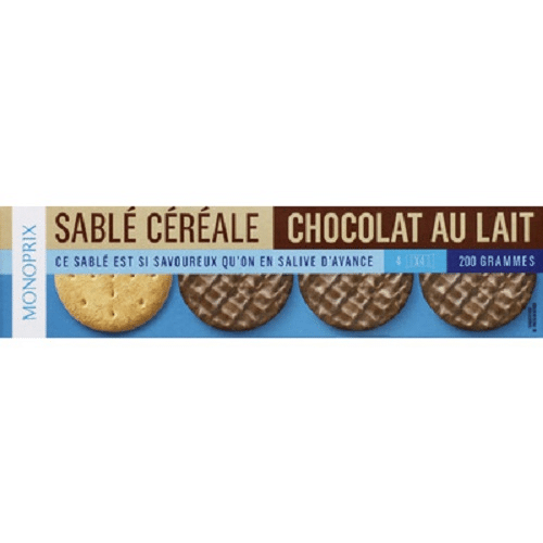 Sablé chocolat Monoprix 200g