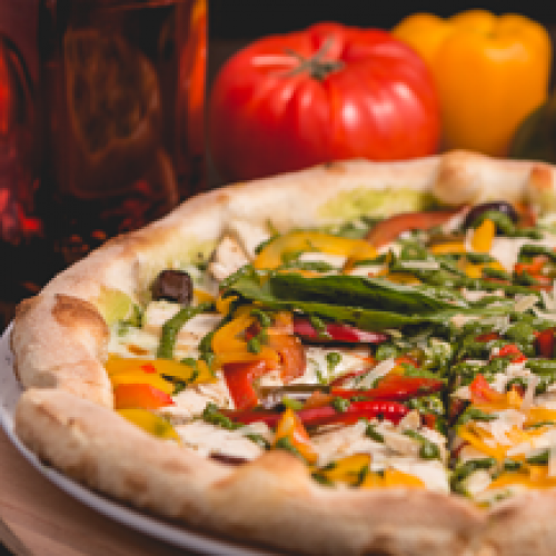 Pizza Medium Pollo Pesto