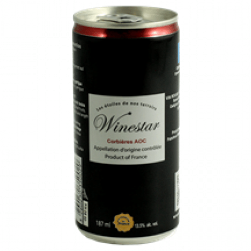 Vin canette rouge 18.7 cl