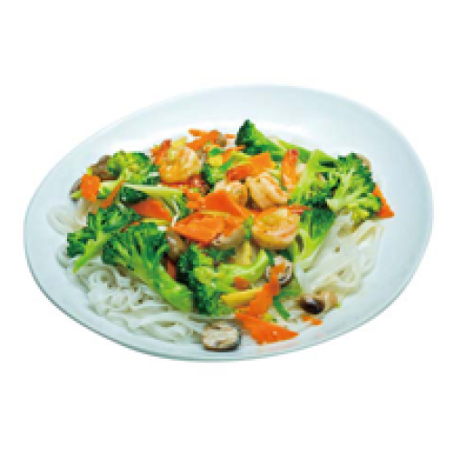 41 - Pâtes de Riz Sautées aux Crevettes
