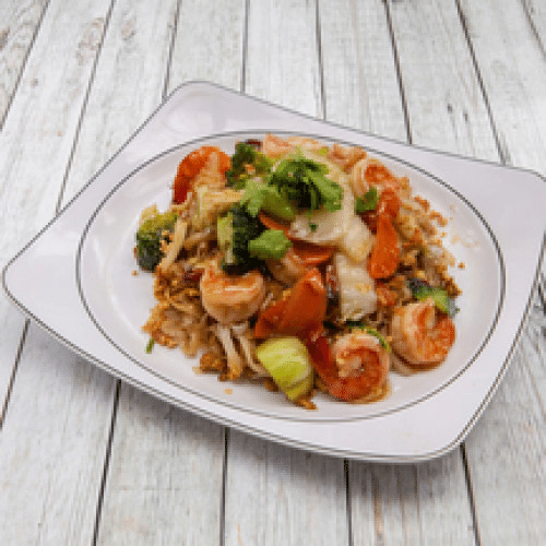 41 - Pâtes de Riz Sautées aux Crevettes