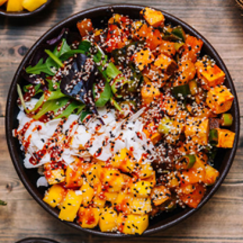 Spicy Tropical Tofu Bowl