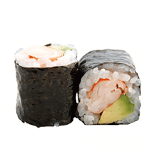 Maki avocat crevettes x6