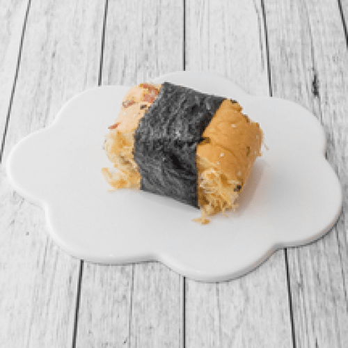 Gâteau au porc séché et aux algues