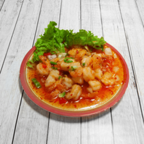 Crevettes à la Sauce piquante
