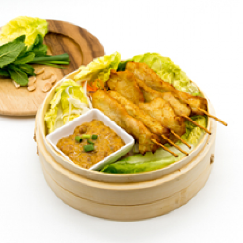 Brochettes de Poulet Sauce Saté (Kai Saté)