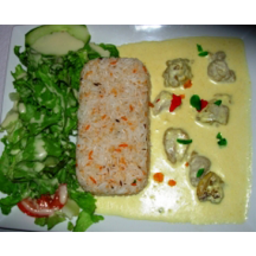 Assiette Poulet Shahi Korma