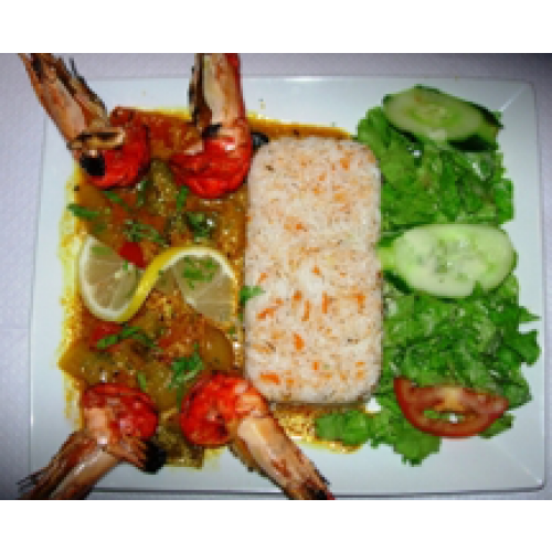Assiette Gambas Massala